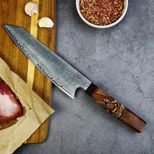 Damascus Santoku Chef Knife