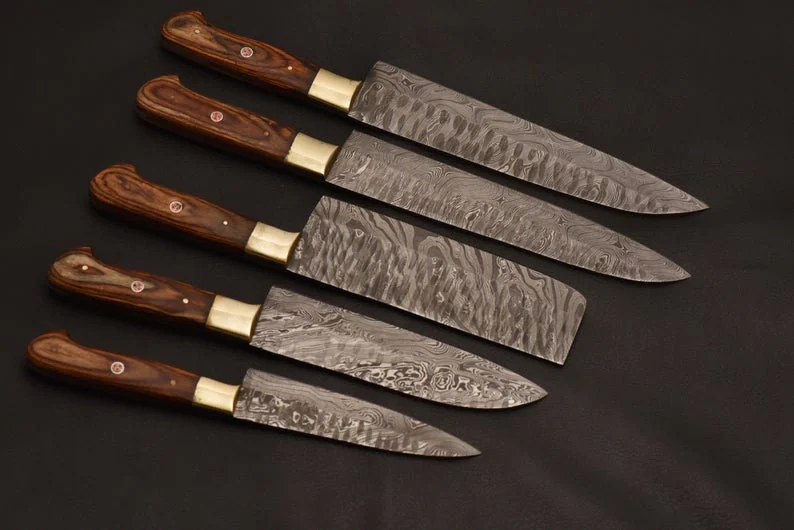 Custom Damascus Chef Kitchen Knife