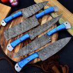 Chef Knives with Damascus Blades