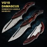 VG10 Damascus Pocket Knives