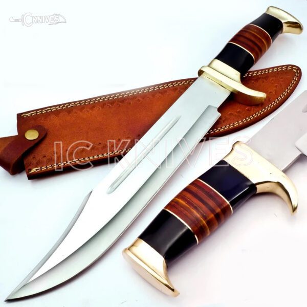 Forged Hunter Carbon Steel Bowie Knife