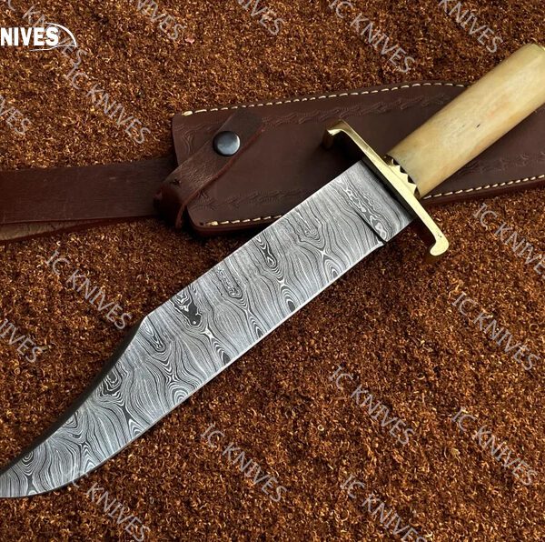 Arkansas Damascus Bowie Knife