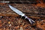 Forged Handmade Damascus Bowie Knife