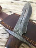 Hand Forged Damascus Hunting Bowie knife