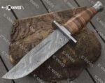 Handmade Damascus Bowie knife