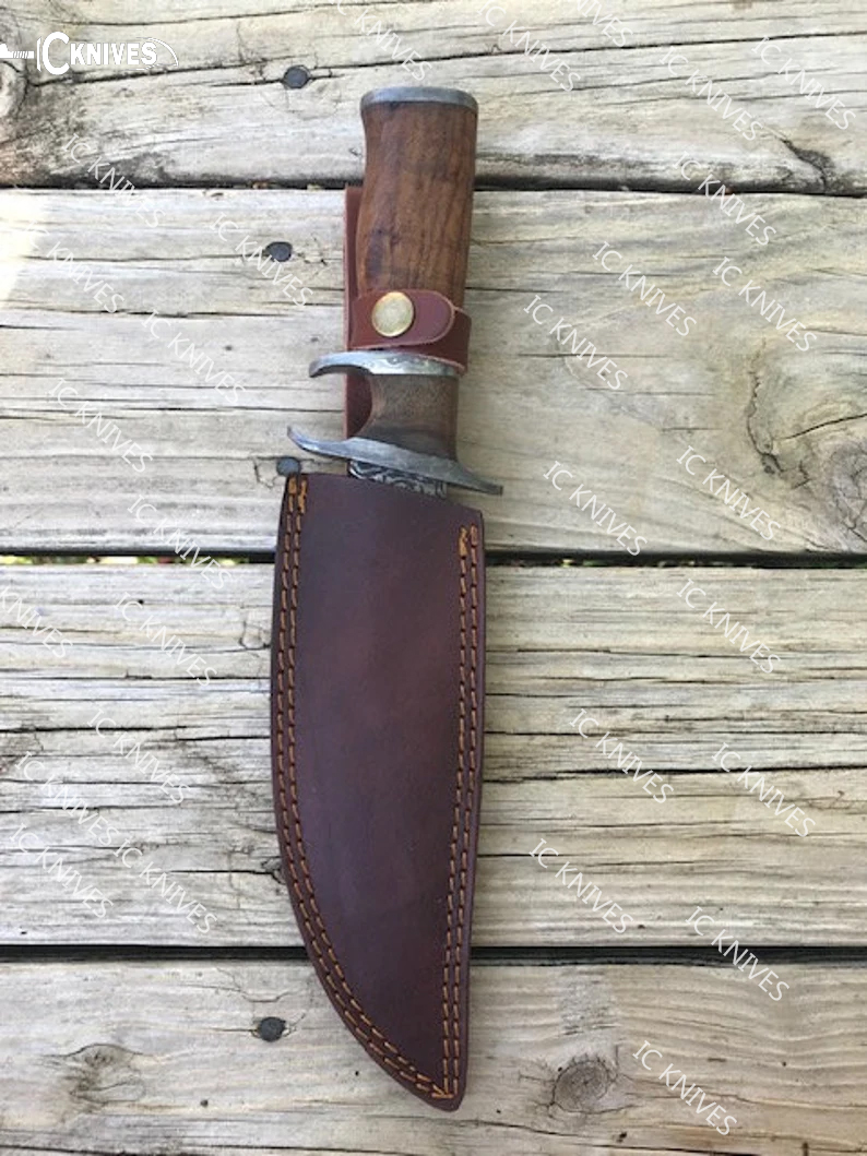 Hand Forged Damascus Hunting Bowie knife