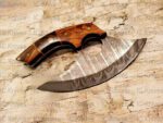 Full Tang Blade Damascus ULU Knife